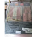 Enhanced Living - Matrix Blush Pink Thermal Curtains / 229x183cm - Packaged.