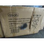 Asab - 12m 3-Tier Clothes Airer - Boxed.