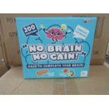 48x " No Brain No Gain! " 200-Question Games - New & Boxed.