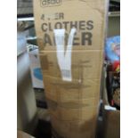 Asab - 4-Tier Grey Clothes Airer - Unchecked & Boxed.