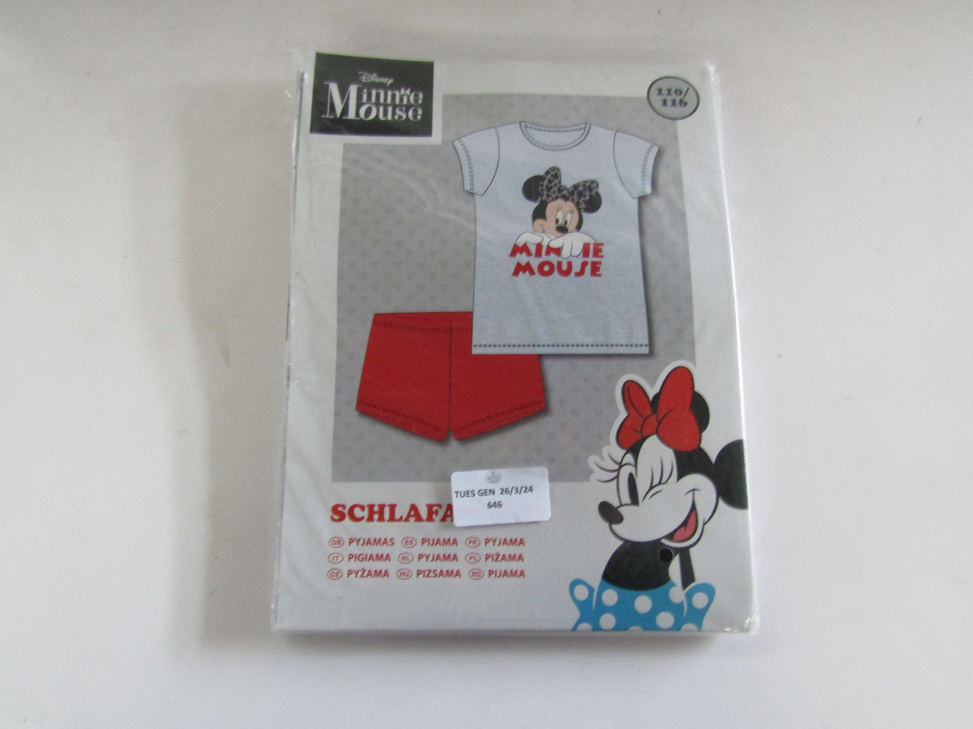 Disney - Minnie Mouse Pyjama Set - 110/116 - Packaged.