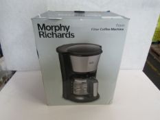 Morphy Richards - Equip Filter Coffee Machine - Powers On & Boxed.