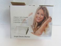 Ventustas - Electric Heated Blanket / Single - Powers On & Boxed.