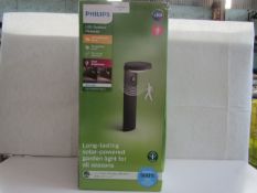 Philips - LED Outdoor Sensor Pedestal Light - Untested & Boxed.