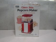 Fusioin - Classic Style Popcorn Maker - Untested & Boxed.