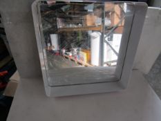 Croydex - Barton Square Box Frame Mirror - Good Condition & Boxed.