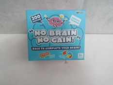 4x GamesRoom - "No Brain No Gain! " Game - New & Boxed.