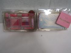 2x TheColourWorkshop - Sweetheart 14-Piece Beauty Set With Clutch Bag - New & Packaged.