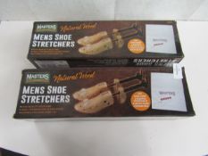 2x Masters - Mens Shoe Stretchers - Boxed.