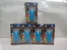 5x Starlight - Colour-Changing LED & Laser Light Wax Candle - Boxed.