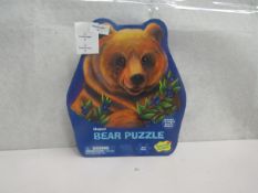 6x Peaceable Kingdom - 257pc Bear Shaped Puzzle - New.