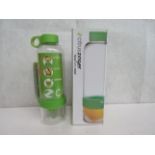 5x CitrusZinger - Infuser Water Bottles ( GREEN ) - New.