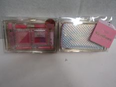 2x TheColourWorkshop - Sweetheart 14-Piece Beauty Set With Clutch Bag - New & Packaged.