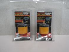 2x SuperJump - Rechargeable Emergency Jumpstarter - Packaged.