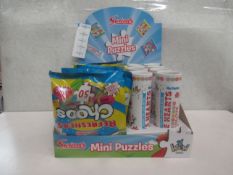 Swizzels - Set of 24 Assorted Puzzles - New With Display Box.