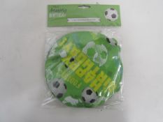 24-Packs With 3-Inner Units Self-Inflating Football Balloons 18cm Dia - New & Boxed.