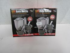 2x RaceLine - 12v Autokettle 700ml Capacity - Unchecked & Boxed.