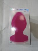 Aphrodisia Mega Anal Plug, Pink - New & Boxed.