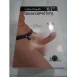 Aphrodisia Silicone Hollow Curved Strap-On Dong 6.7" - New & Boxed.