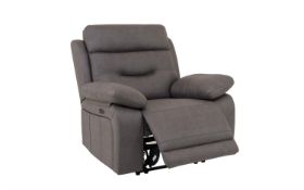Forest Power Recliner Chair Pisa Grey Self Stitch Black Glides RRP 800 About the Product(s) Forest