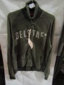 Belstaff Vintage Logo Cardigan Army Green/Dark Green, Size: L - Good Condition.