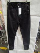 2x Sosandar Short Leg Perfect Skinny Jeans, 8 Black, New & Packaged.