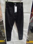 2x Sosandar Short Leg Perfect Skinny Jeans, 8 Black, New & Packaged.