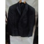 M&S Mens Navy Tailored Fit Suit Jacket, Size: Chest 38" M - Good Condition.