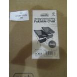 Asab Ultralight Backpacking Folding Chair, Grey - Unchecked & Boxed.