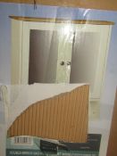 Double Bathroom Mirror Cabinet With Shelf, Unchecked & Boxed.