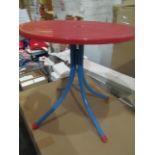 Childrens Small Red/Blue Easy To Put Up Table - Good Condition.