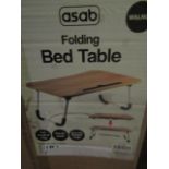 Asab Folding Bed Table, Unchecked & Boxed.