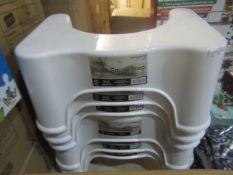 6x Asab Toilet Squat Step, White, Look In Good Condition, No Packageing.