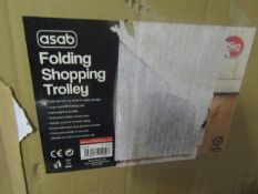 Asab Folding Shopping Trolley, Unchecked & Boxed.