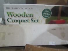 2x Games Being - 1x Limbo Game - 1x The Classic Wooden Croquet Set - Both Unchecked & Boxed.