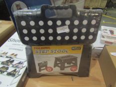 My DIY Small Black Folding Step Stool With Anti Slip Pads Size 32X25X22CM New & Packaged