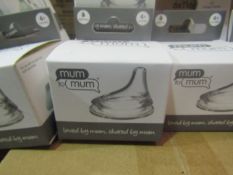 8x Mum To Mum 4 Month Plus Silicone Spout, New & Packaged