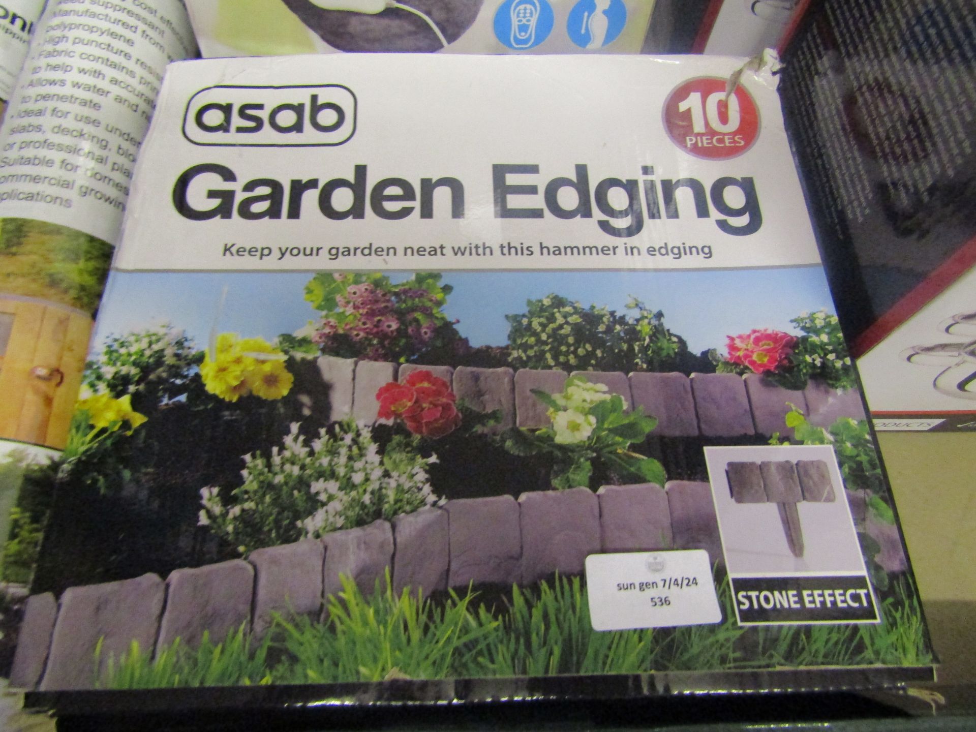 Asab 10 Piece Garden Edging, Unchecked & Boxed.