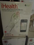 iHealth Wireless Blood Pressure Wrist Monitor, New & Packaged.