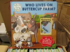 Box Containing 15 Who Lives On The Buttercup Farm, Unchecked & Boxed.