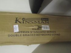 Kinsman Standard Series Double Braced Keyboard Stand - Unchecked & Boxed.