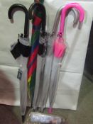 6x Various Umbrellas - Please See Image For Design - Good Condition.