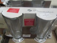 2x Pasabahce - Set of 2 Colombian Latte Glasses - Boxed.