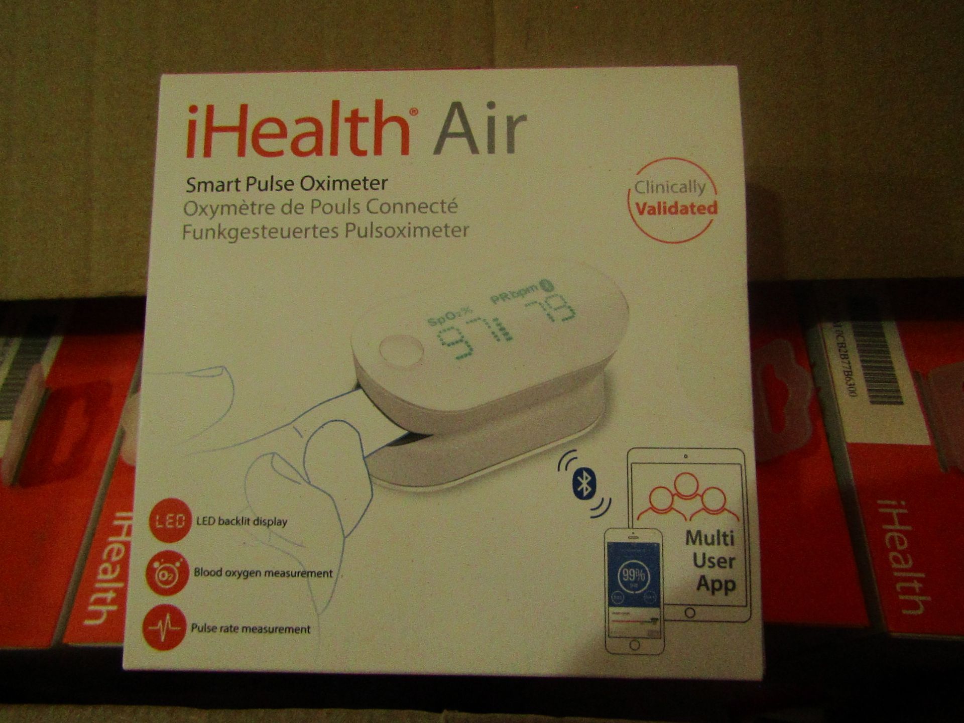 ihealth P03M Fingertip Pulse Oximeter With Plethysmograph And Perfusion, Unchecked & Boxed.