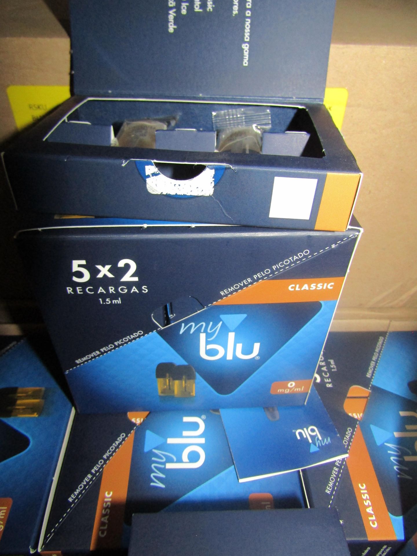 Box Of 12x Packs Of 5 My Blu Pod Pack Tobacco 0MG PT - Unused & Boxed.