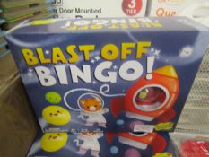 6x Peaceable Kingdom Blast Off Bingo 3+ Ages & 2-6 Player - New & Boxed.