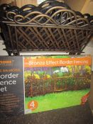 10 x Border Fence Set, Unchecked & Some Loose Some Boxed.