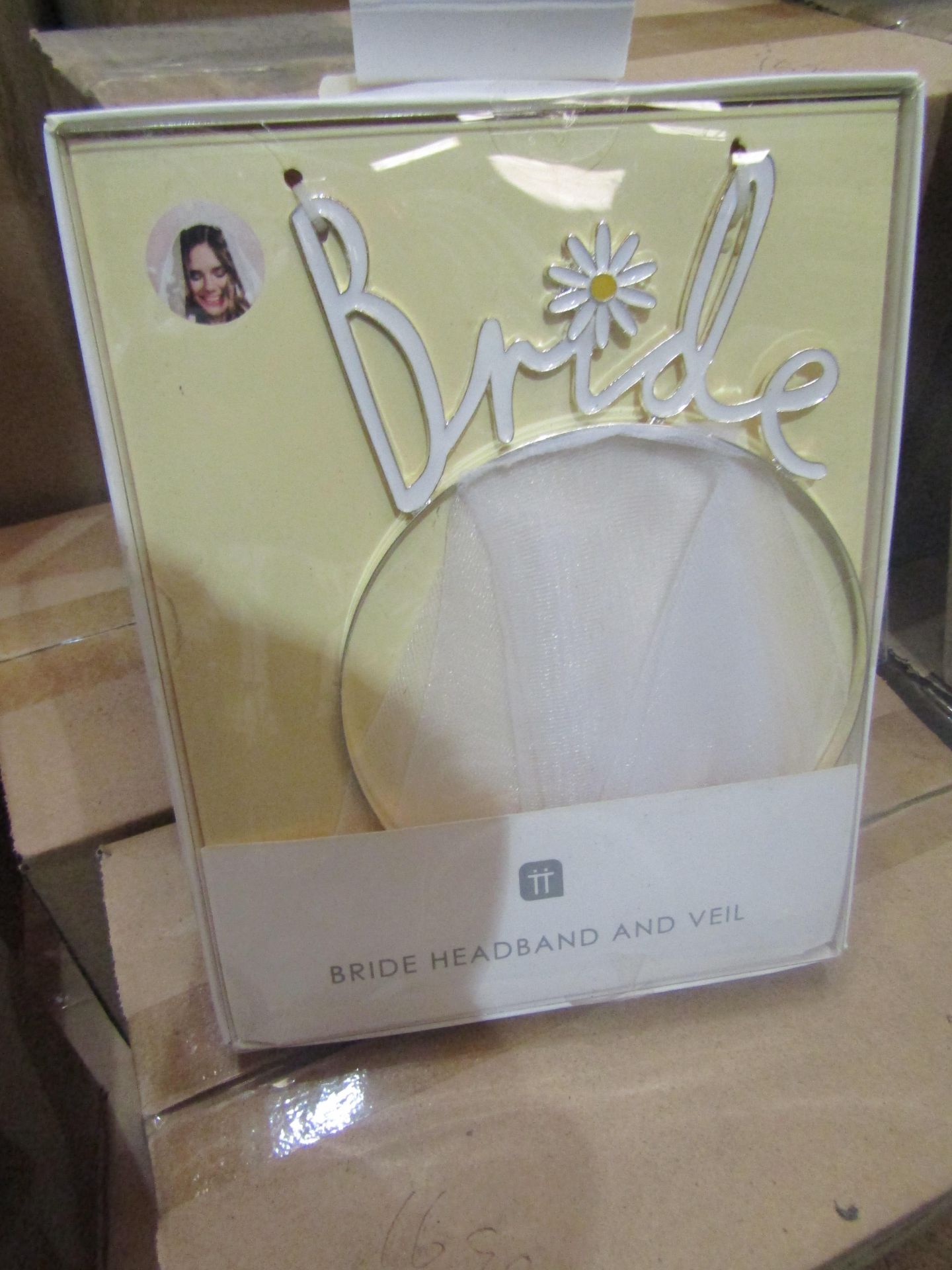 48x Bride Headband And Veil, New & Boxed.