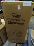 Asab 2-Tier Fridge Can Dispenser - Unchecked & Boxed.