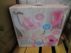 Cuddles Todler Toilet Trainer Ladder, Pink, Unchecked & Boxed.